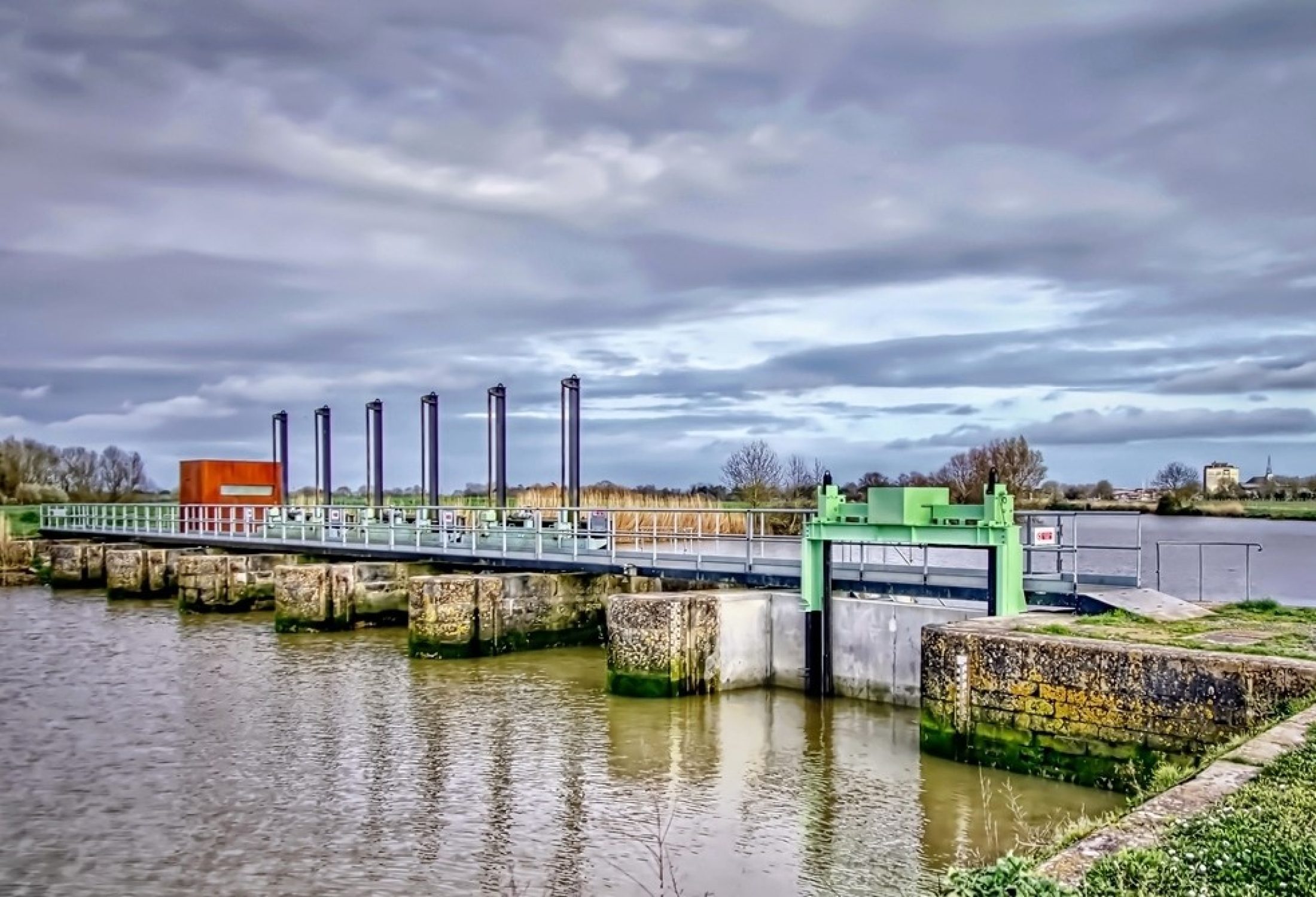 Le barrage des enfreneaux Marans